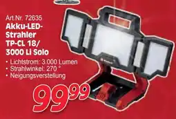 Zgonc Akku-LED- Strahler TP-CL 18/ 3000 Li Solo Angebot
