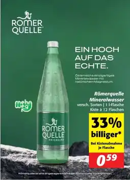 Nah&Frisch Römerquelle Mineralwasser Angebot