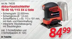 Zgonc Akku-Faustschleifer TE-OS 18/113 3X Li Solo Angebot