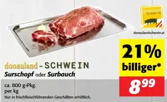 Nah&Frisch Donauland-schwein surschopf oder surbauch Angebot