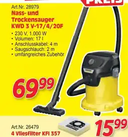 Zgonc Nass- und Trockensauger KWD 3 V-17/4/20F Angebot