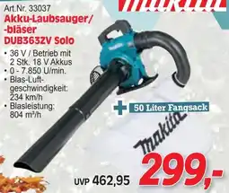 Zgonc Akku-Laubsauger/ -bläser DUB363ZV Solo Angebot