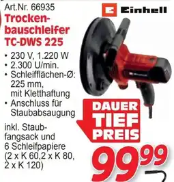 Zgonc Trocken- bauschleifer TC-DWS 225 Angebot