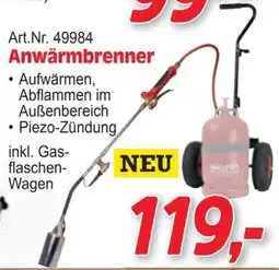 Zgonc Anwärmbrenner Angebot
