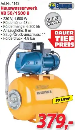 Zgonc Hauswasserwerk VB 50/1500 B Angebot