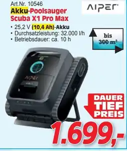 Zgonc Akku-Poolsauger Scuba X1 Pro Max Angebot