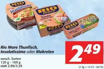 Strasser Markt Rio Mare Thunfisch, Insalatissime Oder Makrelen 120-169g Angebot