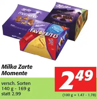 Strasser Markt Milka Zarte Momente 140-169g Angebot