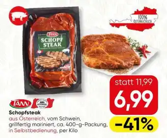 Spar TANN Schopfsteak Angebot
