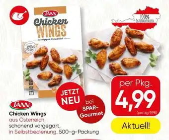 Spar TANN Chicken Wings Angebot