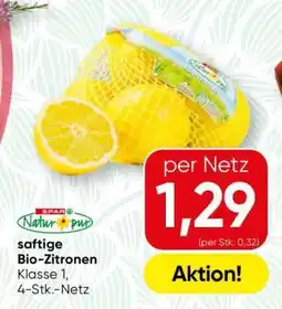 Spar SPAR Natur*pur saftige Bio-Zitronen Angebot