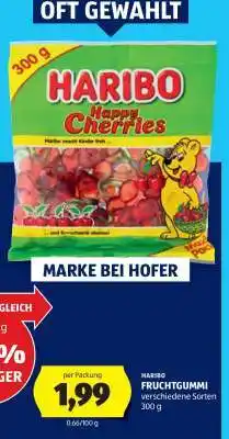 Hofer HARIBO FRUCHTGUMMI verschiedene Sorten 300 g Angebot