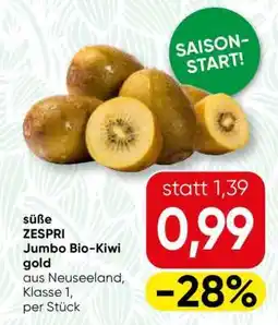 Spar süße ZESPRI Jumbo Bio-Kiwi gold Angebot