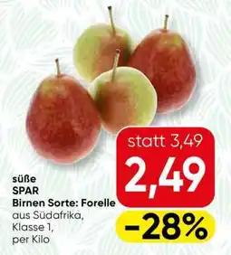 Spar süße SPAR Birnen Sorte: Forelle Angebot