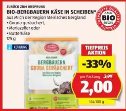Hofer BIO-BERGBAUERN KÄSE IN SCHEIBEN Angebot
