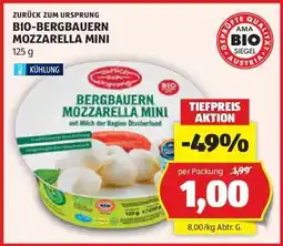 Hofer BIO-BERGBAUERN MOZZARELLA MINI Angebot