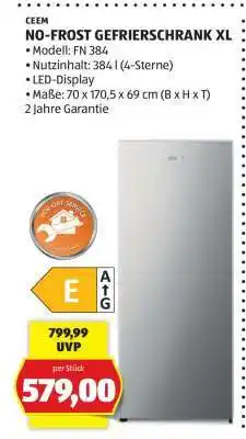 Hofer NO-FROST GEFRIERSCHRANK XL Angebot