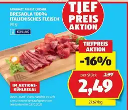 Hofer BRESAOLA 100% ITALIENISCHES FLEISCH Angebot