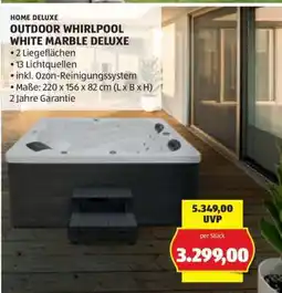 Hofer OUTDOOR WHIRLPOOL WHITE MARBLE DELUXE Angebot