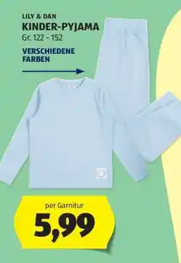 Hofer Kinder Pyjama Angebot