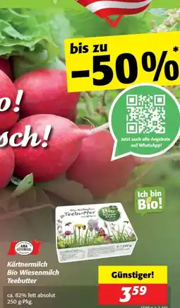 Nah&Frisch Kärtnermilch bio wiesenmilch teebutter Angebot