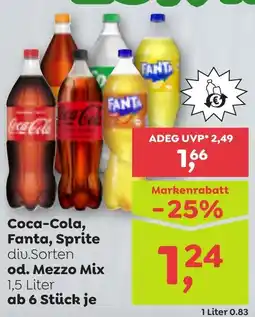 ADEG Coca-cola, fanta, sprite od. mezzo mix Angebot