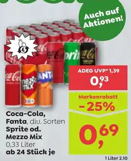 ADEG Coca-cola, fanta, sprite od. mezzo mix Angebot