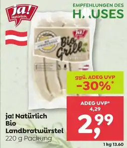 ADEG Ja! natürlich bio landbratwürstel Angebot