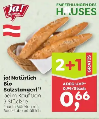 ADEG Ja! natürlich bio salzstangerl Angebot