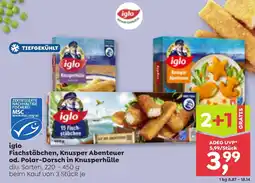 ADEG Iglo fischstäbchen, knusper abenteuer od. polar-dorsch in knusperhülle Angebot