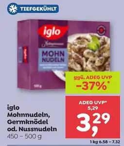 ADEG Iglo mohnnudeln, germknödel od. nussnudeln Angebot