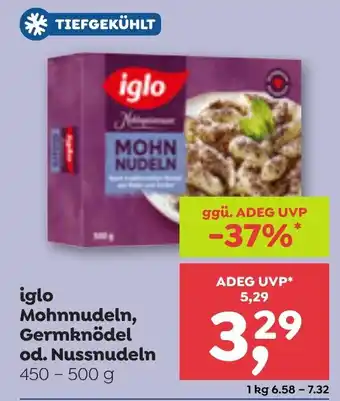 ADEG Iglo mohnnudeln, germknödel od. nussnudeln Angebot