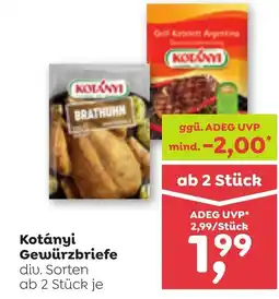 ADEG Kotányi gewürzbriefe Angebot