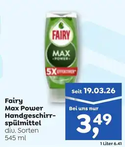 ADEG Fairy max power handgeschirr- spülmittel Angebot