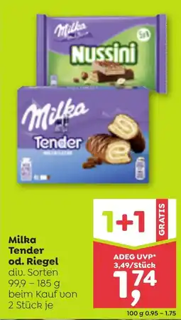 ADEG Milka tender od. riegel Angebot
