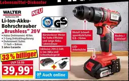 Norma Li-ion-akku- bohrschrauber ,,brushless" 20v Angebot
