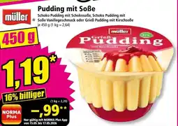 Norma Pudding mit Soße Angebot
