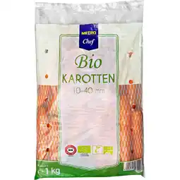 Metro BIO Karotten, Preisangabe ohne MwSt. (Preis inkl. MwSt. 2,19 €), METRO Angebot