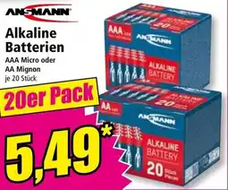 Norma Alkaline batterien Angebot