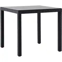 Metro Alu-Rattan-Tisch Balsario, Preisangabe ohne MwSt. (Preis inkl. MwSt. 142,80 €), METRO Angebot