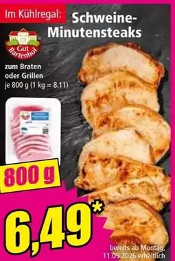 Norma Schweine minutensteaks Angebot