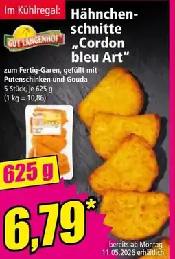 Norma Hähnchen- schnitte cordon bleu art Angebot