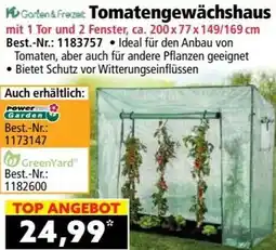 Norma Garten & freizeit tomatengewächshaus Angebot