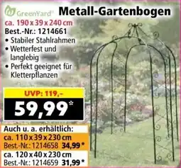Norma Greenyard metall-gartenbogen Angebot