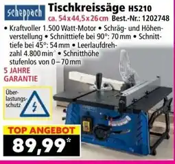 Norma Tischkreissäge HS210 Angebot