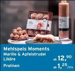 Tchibo Eduscho Mehlspeis Moments Marille & Apfelstrudel Liköre Pralinen Angebot