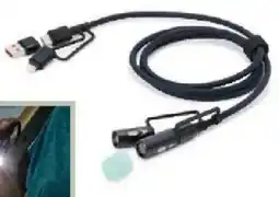 Tchibo Eduscho 3-in-1-Ladekabel mit Licht und Feuerzeug Angebot