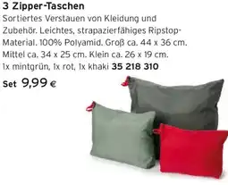Tchibo Eduscho 3 Zipper-Taschen Angebot