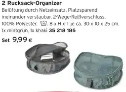 Tchibo Eduscho 2 Rucksack-Organizer Angebot