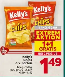 Billa Kelly's Chips div. Sorten Angebot
